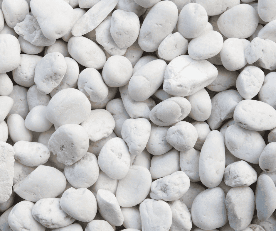 white gravel